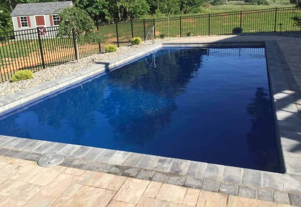 dark blue swimming pool paint